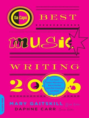 cover image of Da Capo Best Music Writing 2006